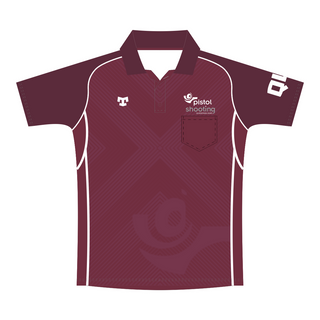 Pistol Shooting QLD Short Sleeve Polo with pocket