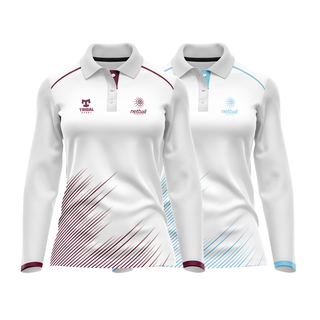 Netball QLD 2026 Umpire Long Sleeve Polo