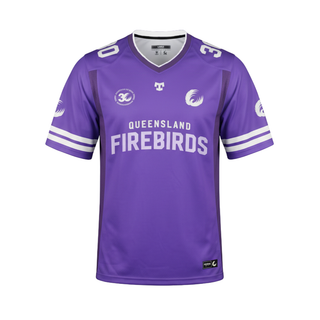 Firebirds 26 Purple Qtr Back Jersey