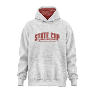QTF Junior State Cup Hoodie - White Marle