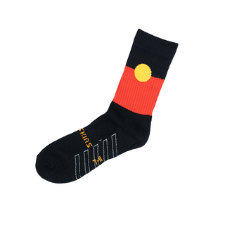 Aboriginal Flag Socks