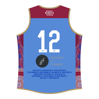 UQ Rebels state cup singlet back